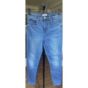 LOFT Women's Skinny Jeans Blue Mid Rise Stretch Denim Size 10 Regular Classic